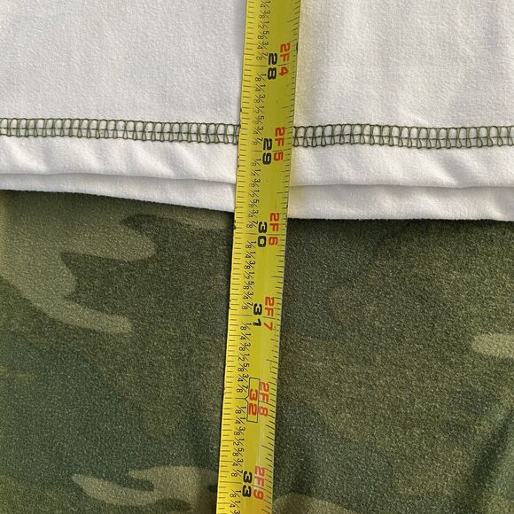 EUC Dream pajama Set White Grn Camo LOVE Btms Elastic Waist Pckts Sz XL - Picture 13 of 16